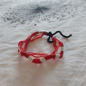 🔸️4 for $10🔸️Red and white bracelet